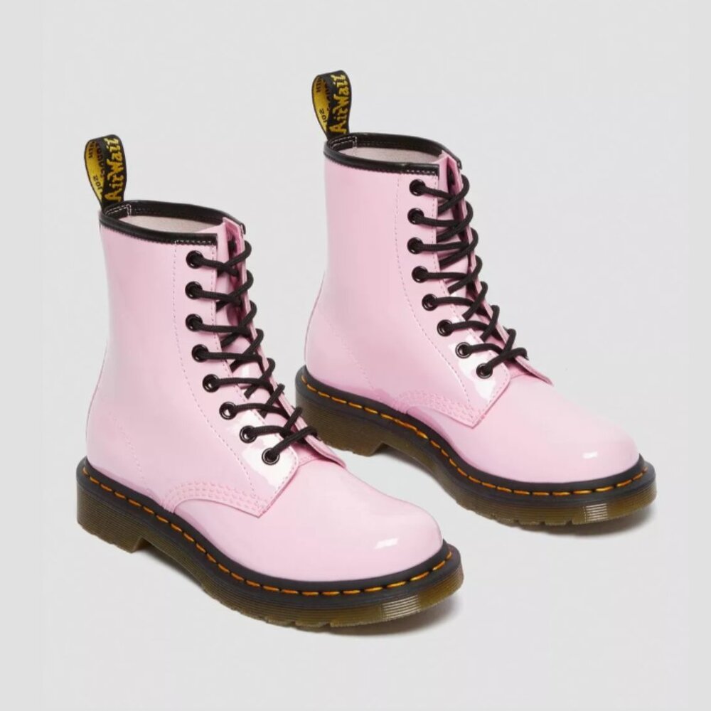 NEW Dr. Martens 1460 Women's Patent Leather Lace Up Boots - Picture 3 of 3